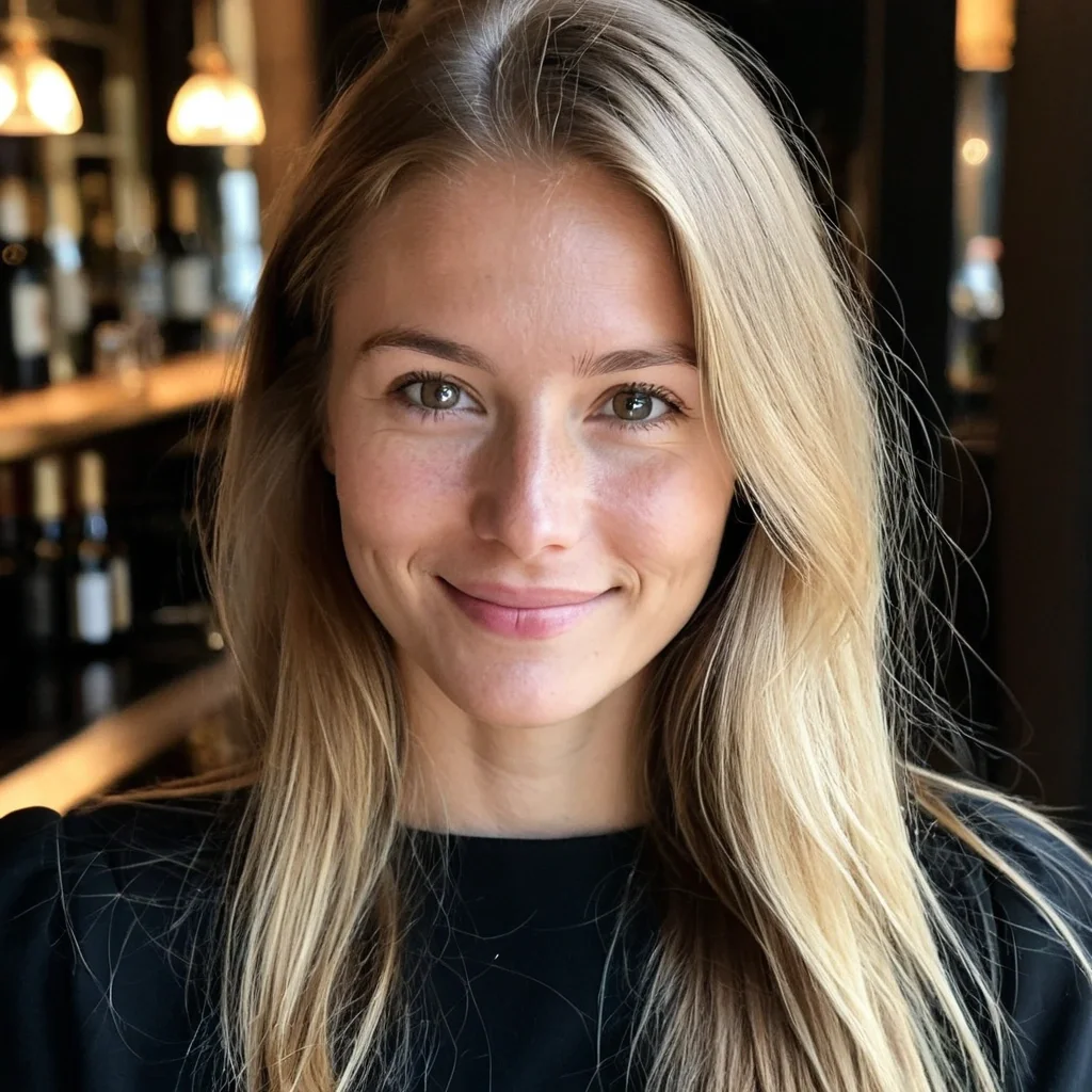Vrouw die lacht naar de camera